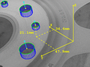 position detection with machine vision software