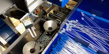 3D point cloud of catheters generated by a camera system and processed with HALCON for position and orientation detection.