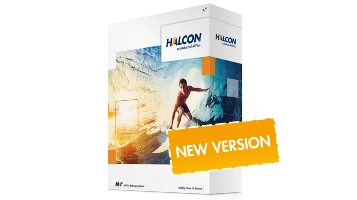 MVTec HALCON software box with surfer – new version