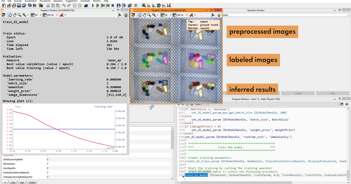 HALCON's Deep-Learning-Based Object Detection 2: Train a Model