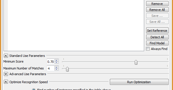 Speeding Up Shape-Based Matching with Greediness in HALCON
