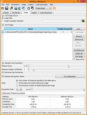 Speeding Up Shape-Based Matching with Greediness in HALCON