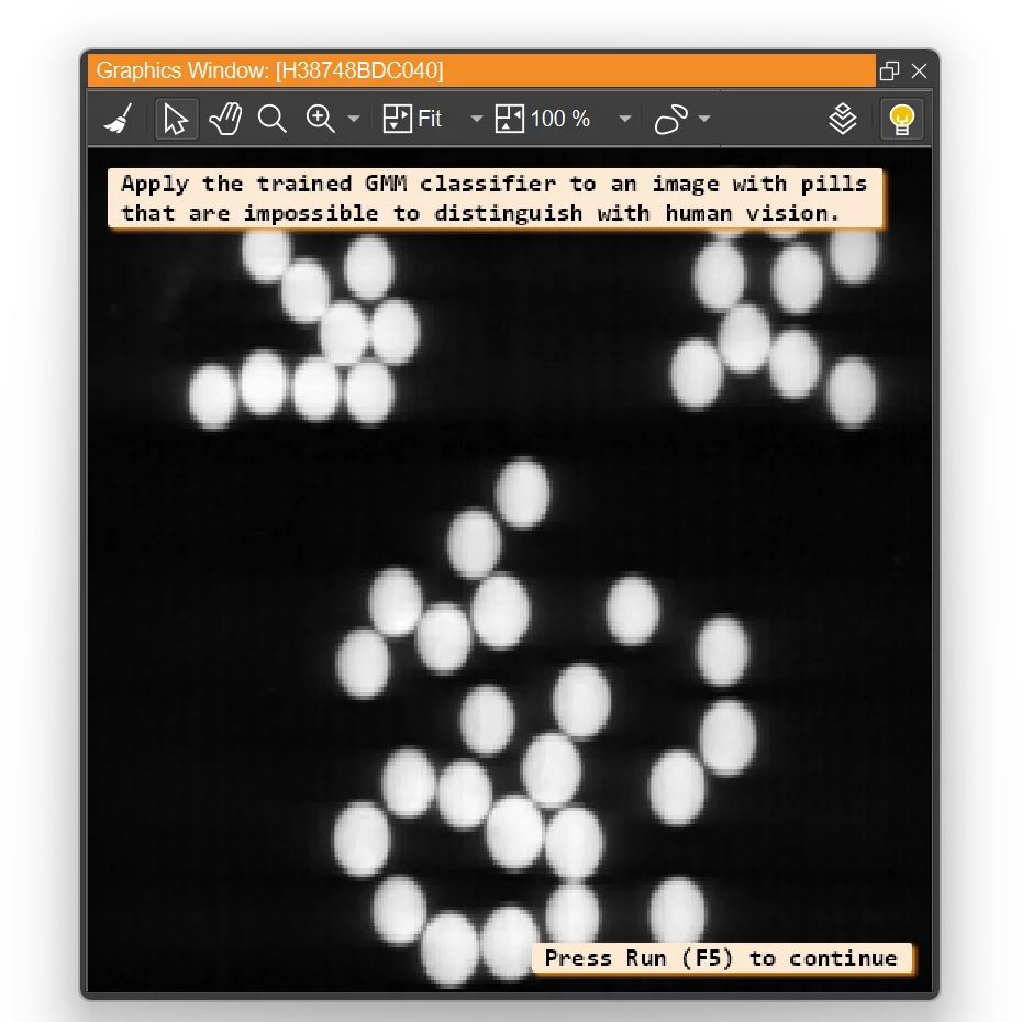 Hyperspectral imaging in HALCON reveals differences between optically identical but chemically distinct objects.