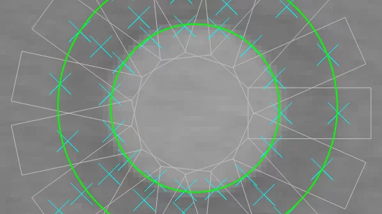 Fitted primitives distance threshold