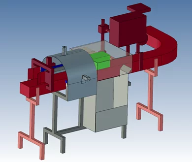 Illustrations of a vision-based quality control system for detecting packaging and locking clip errors.
