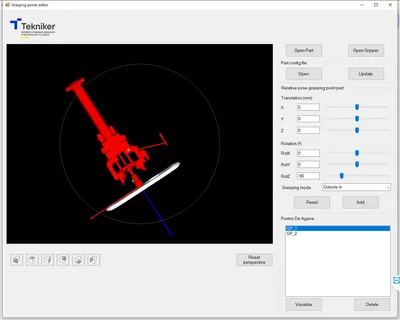 3D object processing visualizing robot and part geometry to avoid collisions during pick-and-place operations.