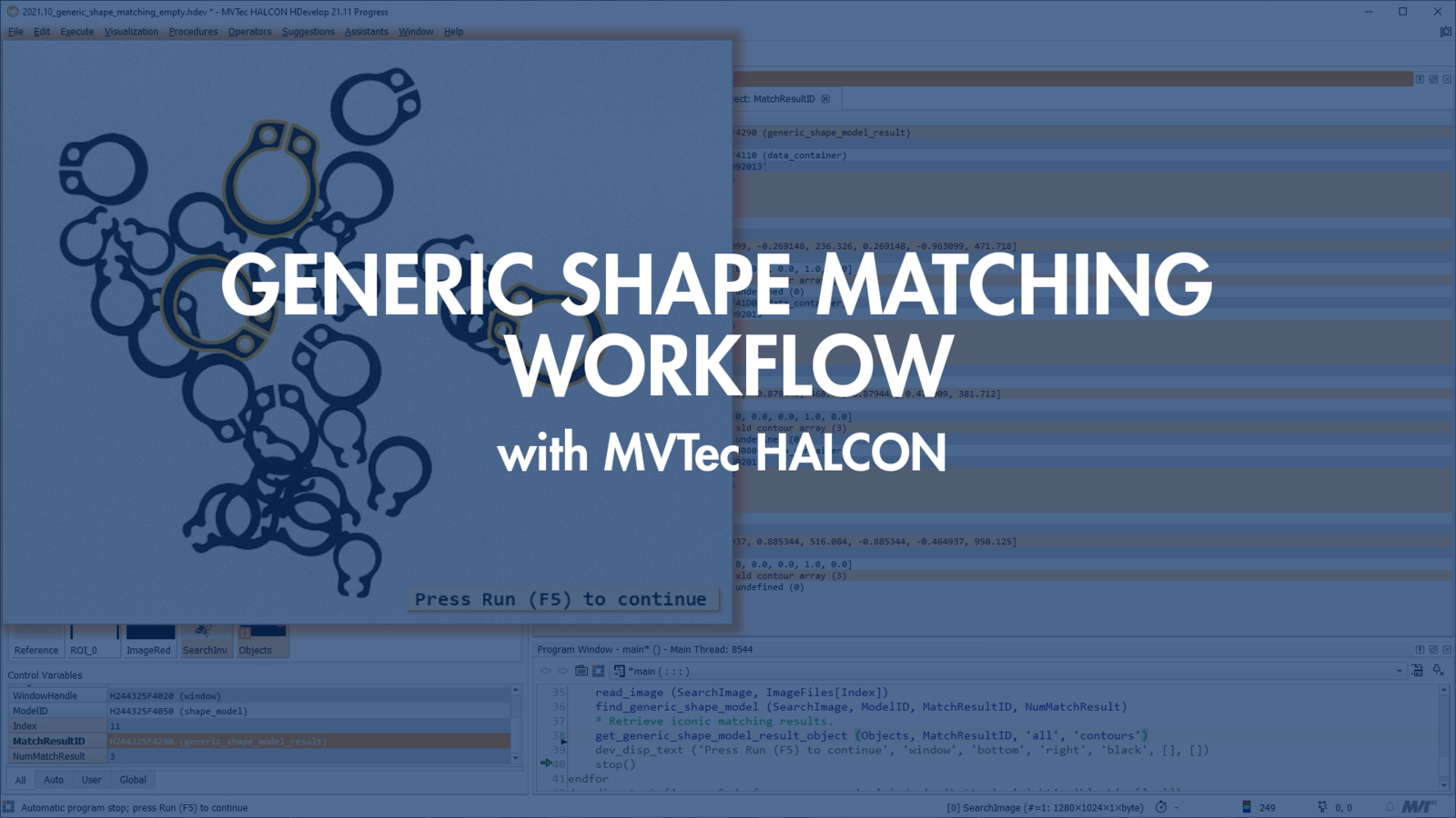 native Discourage Memo Generic Shape Matching Workflow – MVTec HALCON