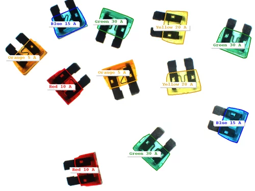 Color classification with LUT-acceleration can be used for fast object identification.