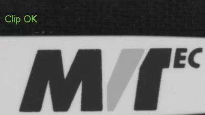 Print Image Inspection: Comparison of labels with trained templates, resulting in: OK.