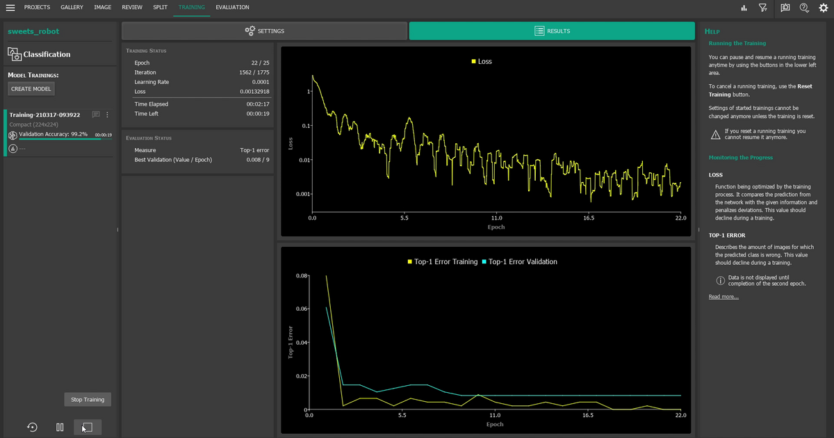 Deep Learning Classification with the MVTec Deep Learning Tool