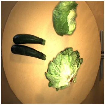 Input image for semantic segmentation: Different kinds of vegetables