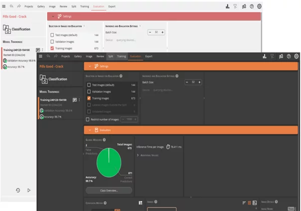 MVTec Deep Learning Tool OEM Edition with options for customization, white-labeling, and configuration of training and evaluation parameters.