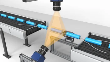 Measurement of outer diameter and cell dimensions with MVTec software.