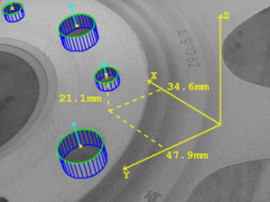 position detection with machine vision software