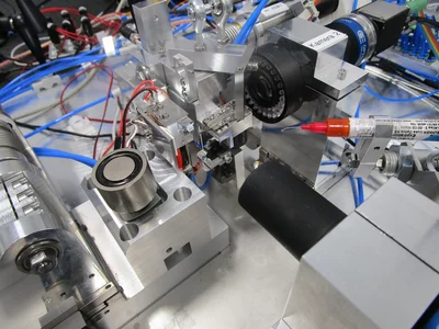 Fully automated assembly process using machine vision and precision automation equipment.