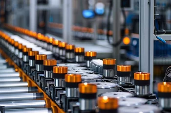 High-speed battery inspection using machine vision.