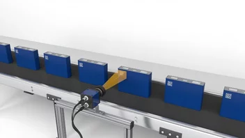 2D code reading with MVTec software.