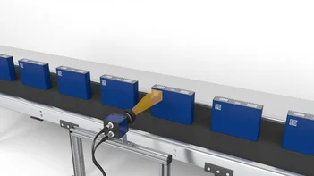 2D code reading with MVTec software.