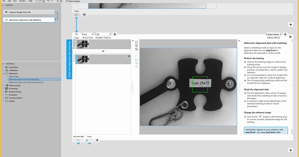 Merlic Deep Learning Interactive Vision Tool Configuration with MERLIC easyTouch