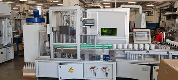 Aluminum bottles on a production line identified by OCR using machine vision for automated quality control.