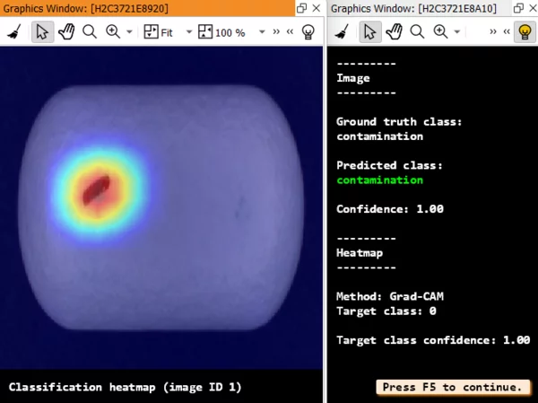 Heatmap in MVTec HALCON