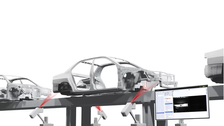 Body Positioning System using MVTec HALCON to determine the 3D position of car bodies with millimeter precision in a welding shop.