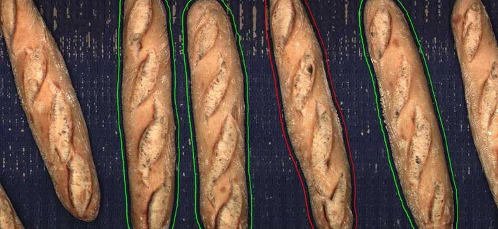 quality control of bread with machine vision software