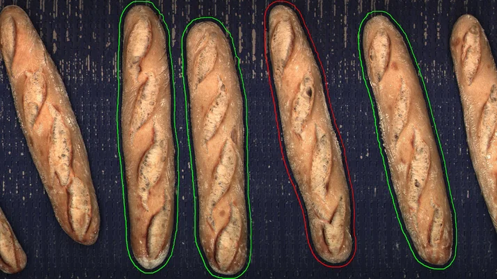 quality control of bread with machine vision software