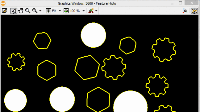 halcon feature histogram - objects