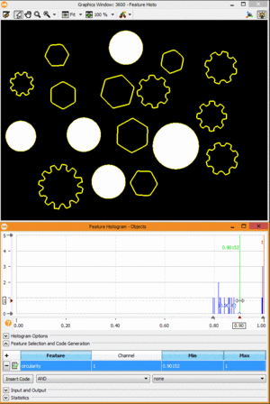 halcon feature histogram - objects