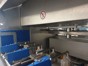Interior of the care robot handling up to three cheese wheels at once