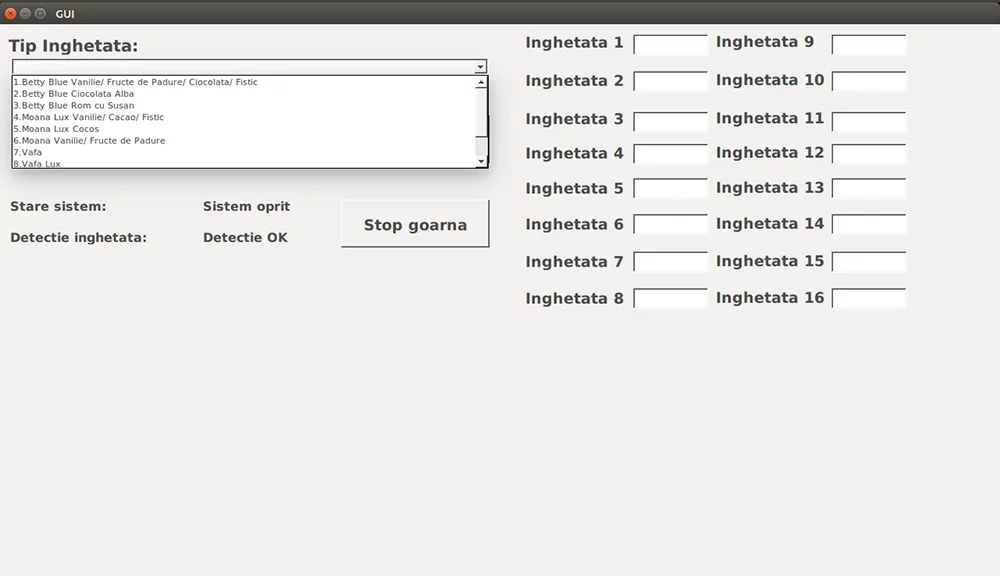 Inspection results generated by a machine vision system for ice cream quality control.