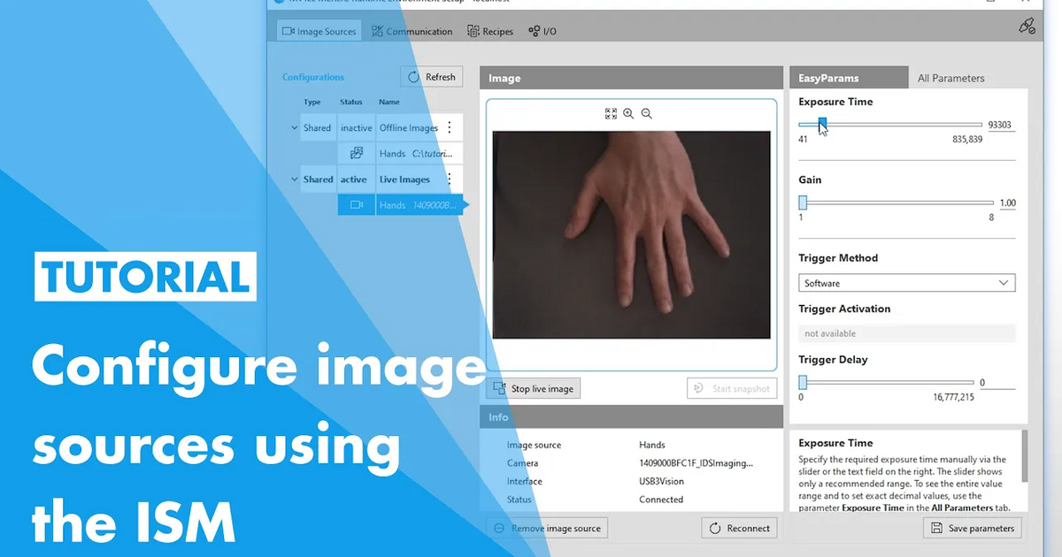 Configuring Image Sources in MERLIC with the Image Source Manager