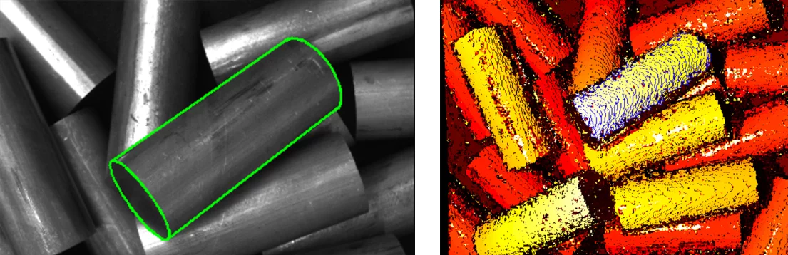 MVTec HALCON: 3D matching in combination with binocular stereo.
